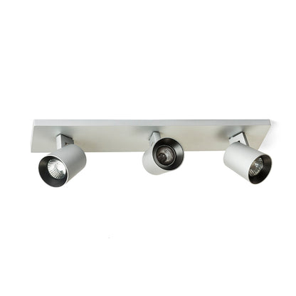 RENDL spotlight KENNY III surface mounted  brushed aluminum/black 230V LED GU10 3x8W R12919 3