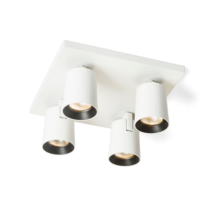 RENDL spotlight KENNY IV ceiling white/black  230V LED GU10 4x8W R12921 2
