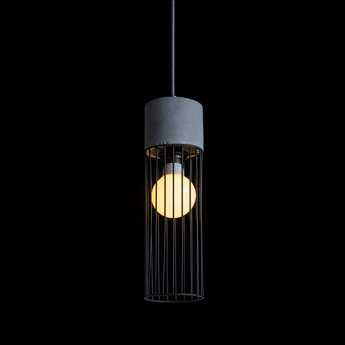 RENDL pendant lamp BURTON pendant  concrete 230V LED E27 11W R12931 5