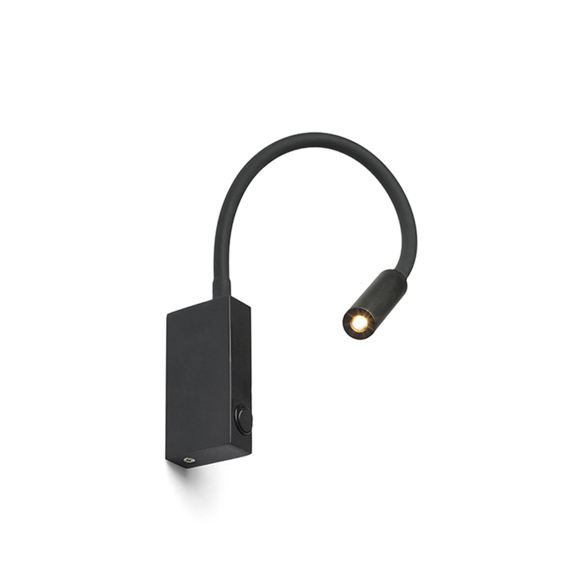 RENDL spotlight EKE wall black 230V LED 3W 60° 3000K R12945 2