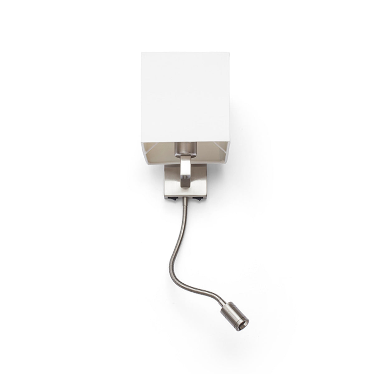 RENDL wall lamp TAINA with shade white matt nickel 230V LED E27 LED 15+3W 25°  3000K R12956 3