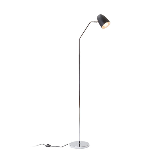 RENDL floor lamp PRAGMA floor black chrome 230V LED E27 11W R12989 1