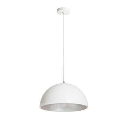 RENDL pendant lamp CARISSIMA 40 pendant matte white/silver grey  230V LED E27 15W R13048 7