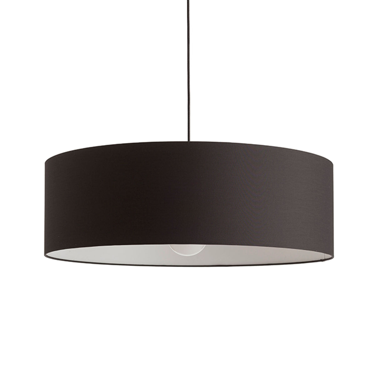 RENDL shades, shade bases, pendent sets RON 60/19 shade Polycotton black/white PVC max. 23W R13052 2