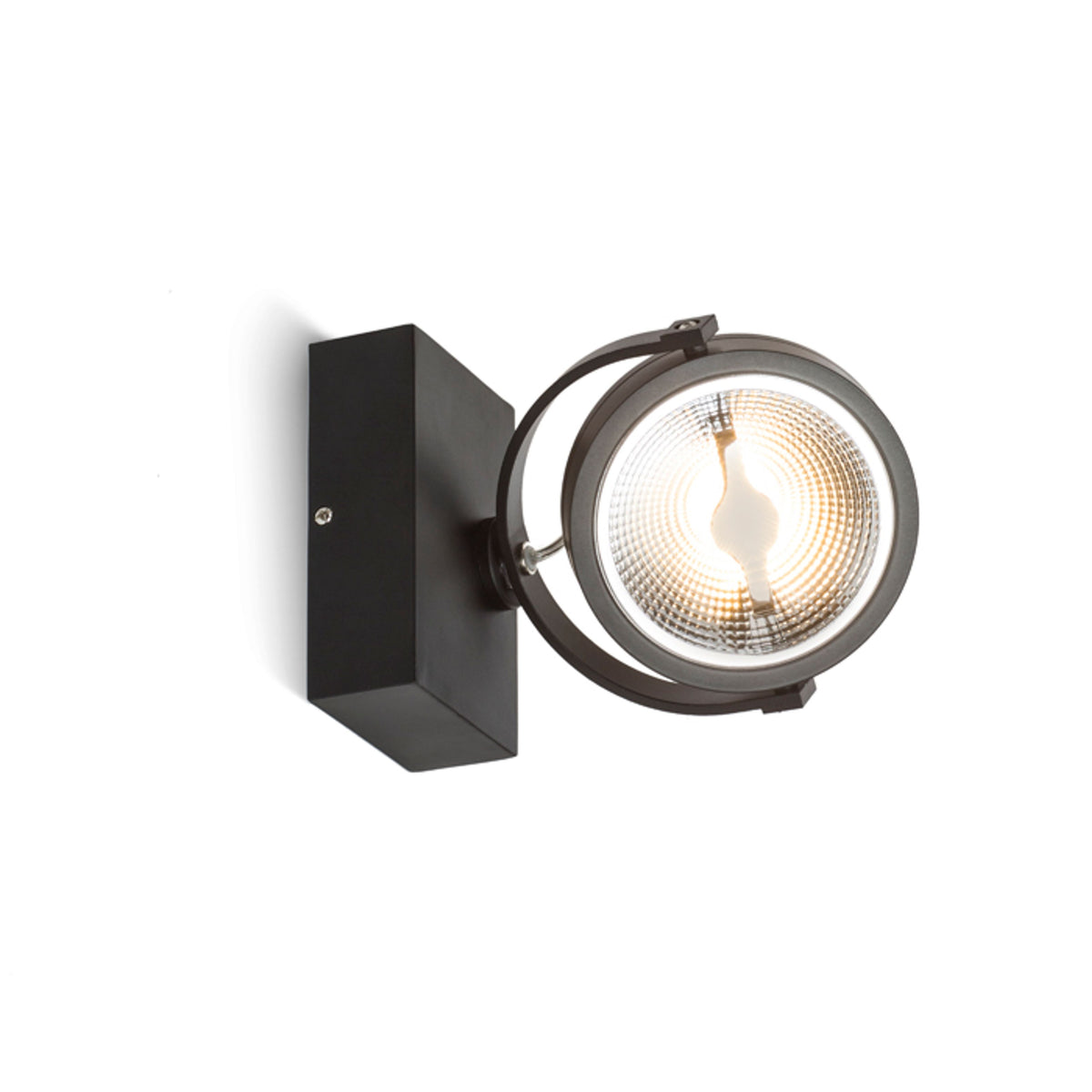 RENDL spotlight KELLY LED I DIMM wall black 230V LED 12W 24° 3000K R13105 1