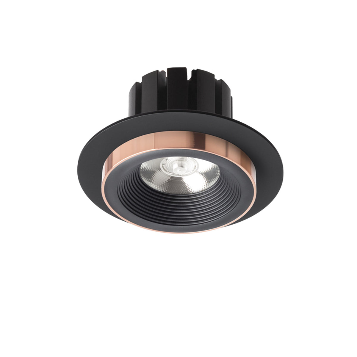 RENDL recessed light SHARM R I recessed black/black copper 230V LED 10W 24° 3000K R13239  2
