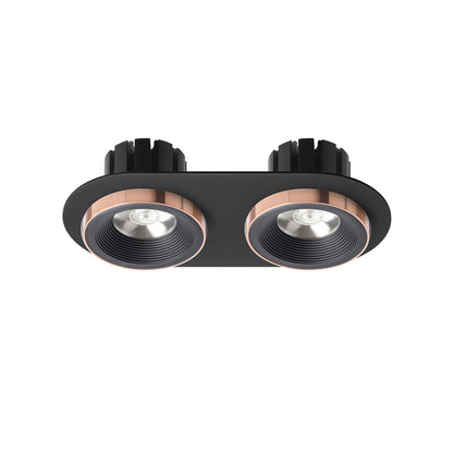 RENDL recessed light SHARM R II recessed black/black copper 230V LED 2x10W 24° 3000K R13244 2