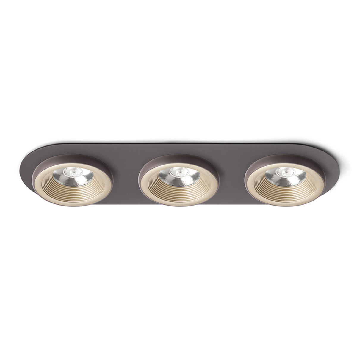 RENDL recessed light SHARM R III recessed pearl gold/brown 230V LED 3x10W 24° 3000K R13246 1