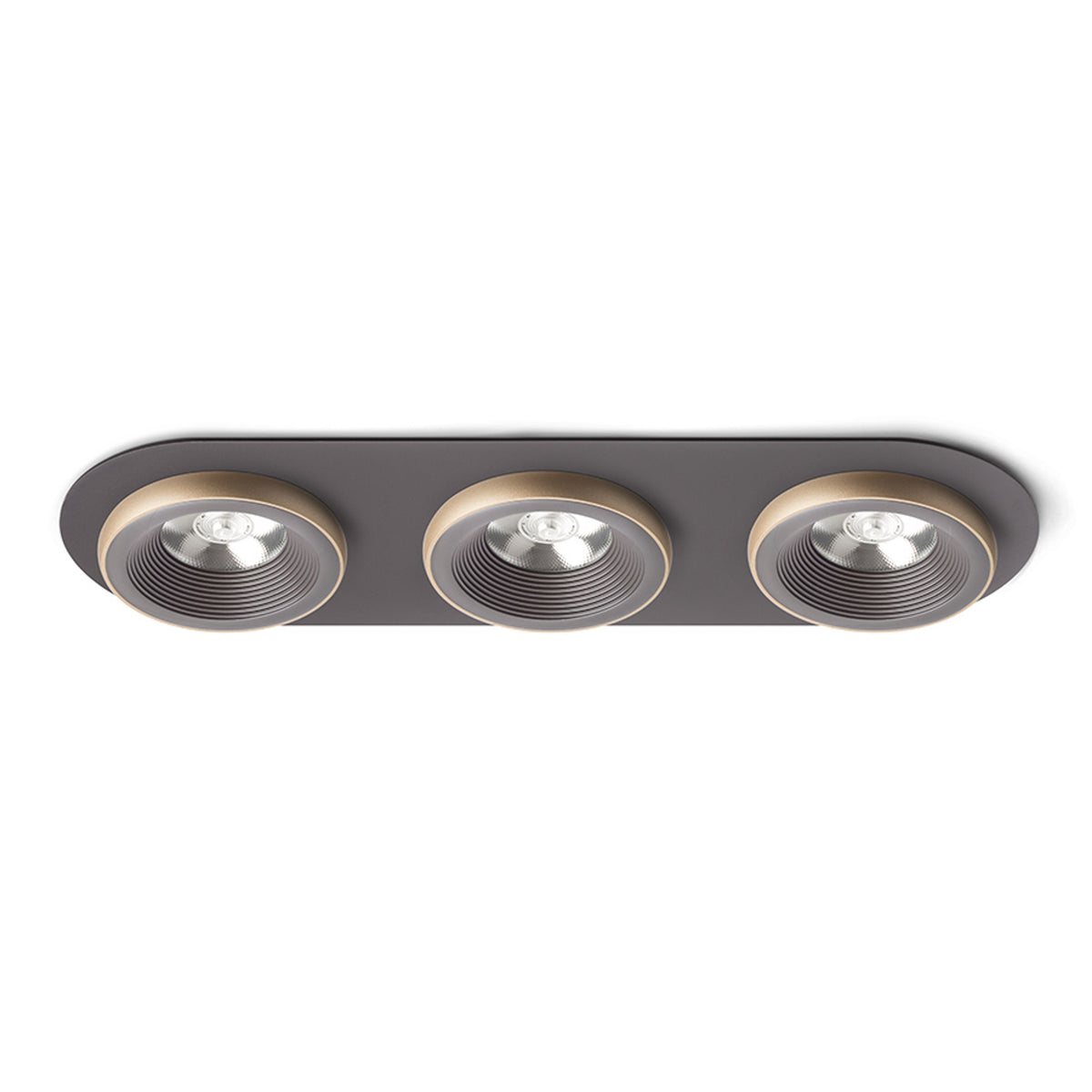 RENDL recessed light SHARM R III recessed brown/pearl gold 230V LED 3x10W 24° 3000K R13247 1