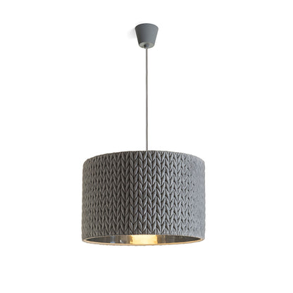 RENDL pendant lamp AINO 40 pendant grey chrome 230V LED E27 15W R13275 5