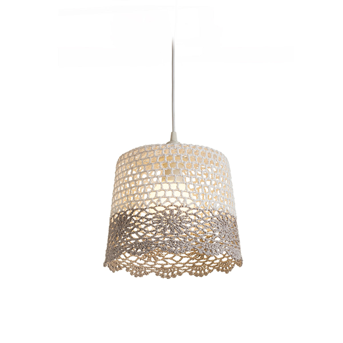 RENDL Outlet DAISY pendant shade white/light grey   max. 15W R13279 1