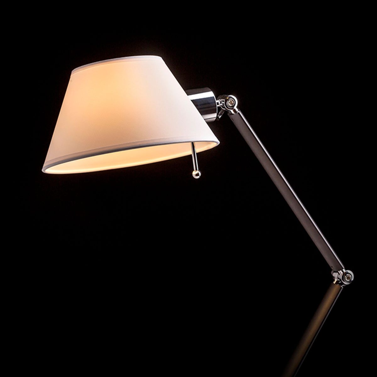 RENDL table lamp MONTANA table white/black chrome 230V LED E27 11W R13283 5