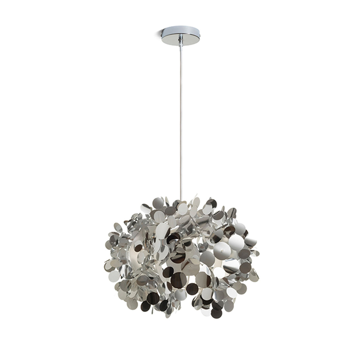 RENDL pendant lamp CONFETTI pendant  chrome foil 230V LED E27 15W R13285 1