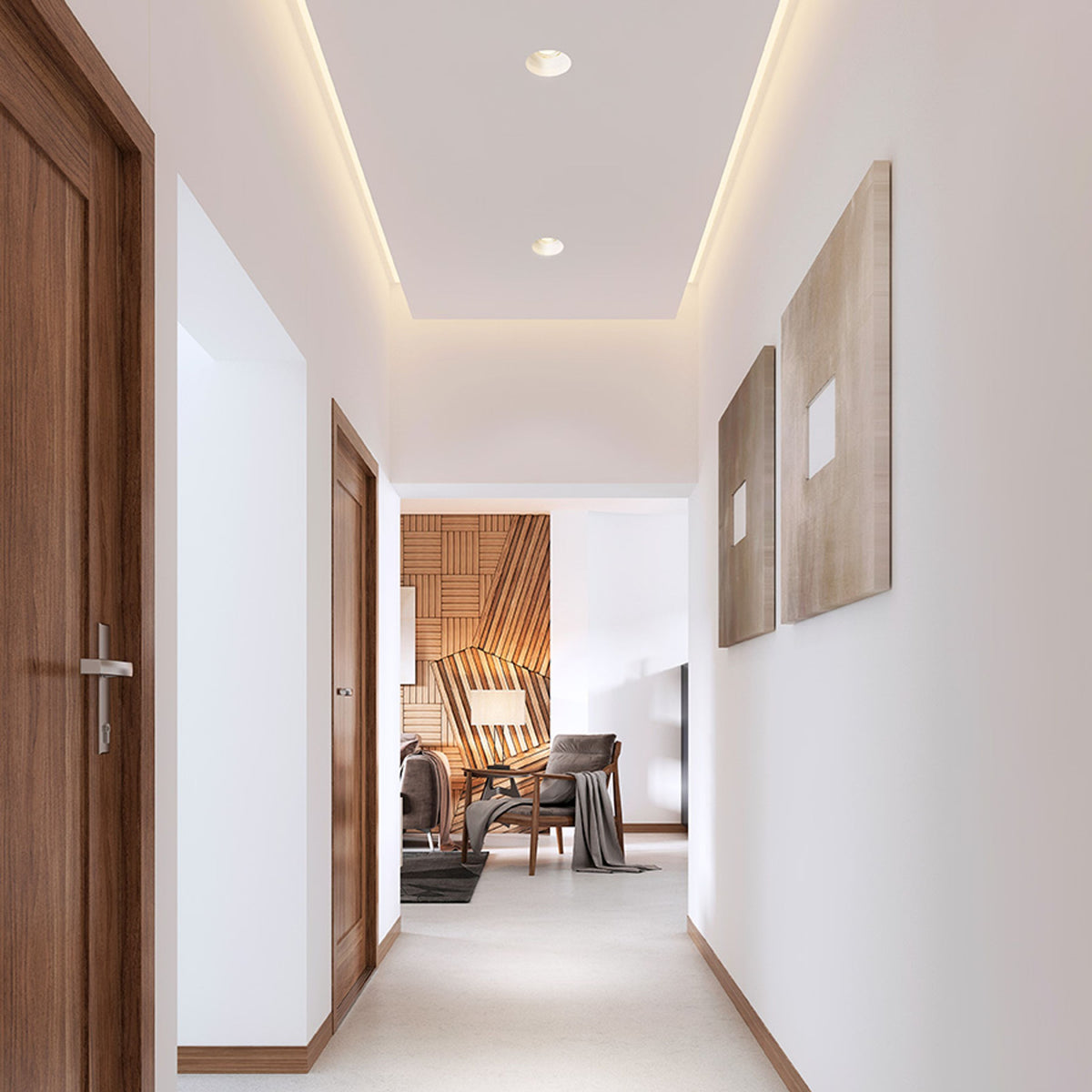 RENDL recessed light IPSO R fixed white  230V LED GU10 8W R13288 3