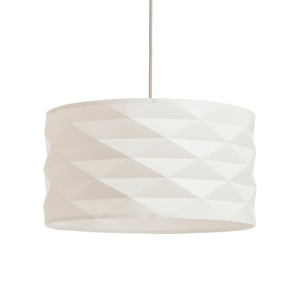 RENDL pendant lamp EZRA 40 pendant white PVC/grey  230V LED E27 15W R13319 2