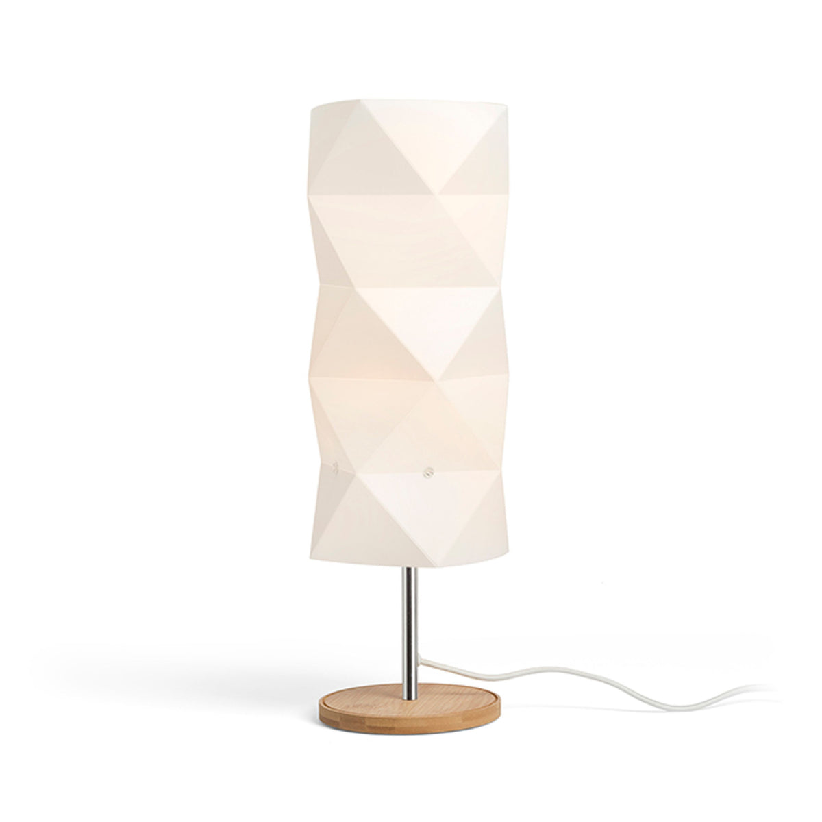 RENDL table lamp ZUMBA table  white PVC/wood/chrome 230V LED E14 11W R13320 2