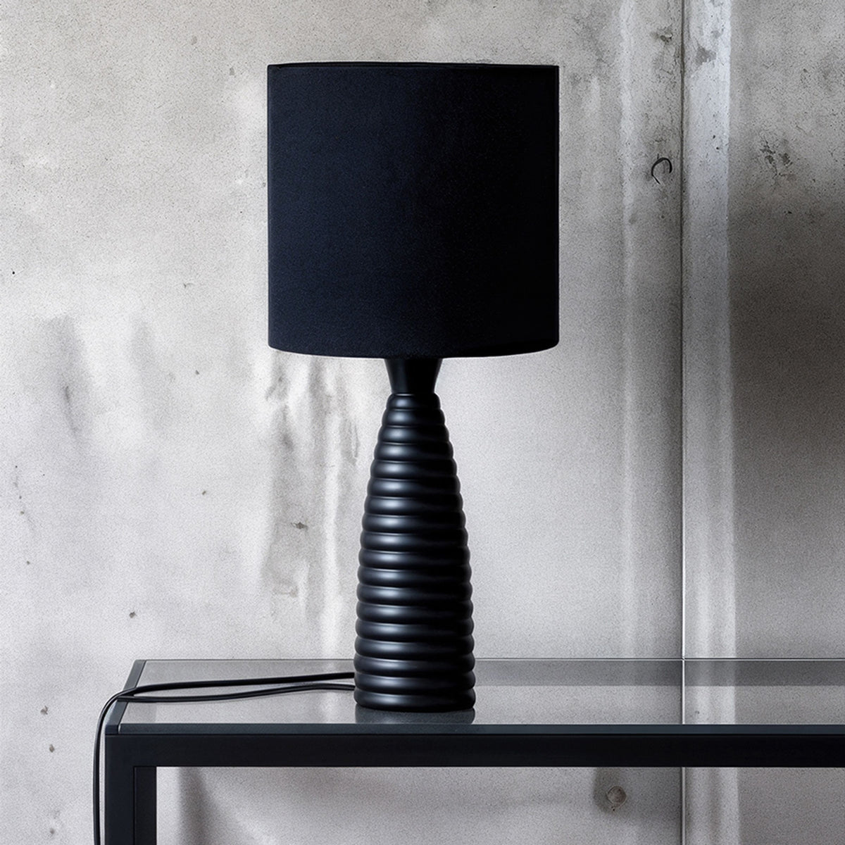 RENDL table lamp LAURA table black  230V LED E27 15W R13325 4