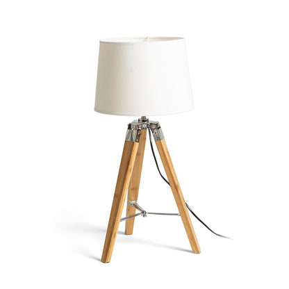 RENDL shades, shade bases, pendent sets ALVIS table base  bamboo/chrome 230V LED E27 11W R13339 4