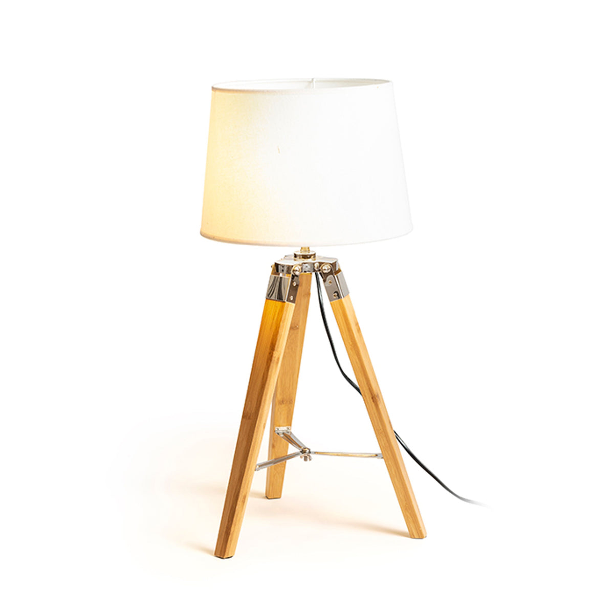 RENDL shades, shade bases, pendent sets ALVIS table base  bamboo/chrome 230V LED E27 11W R13339 6
