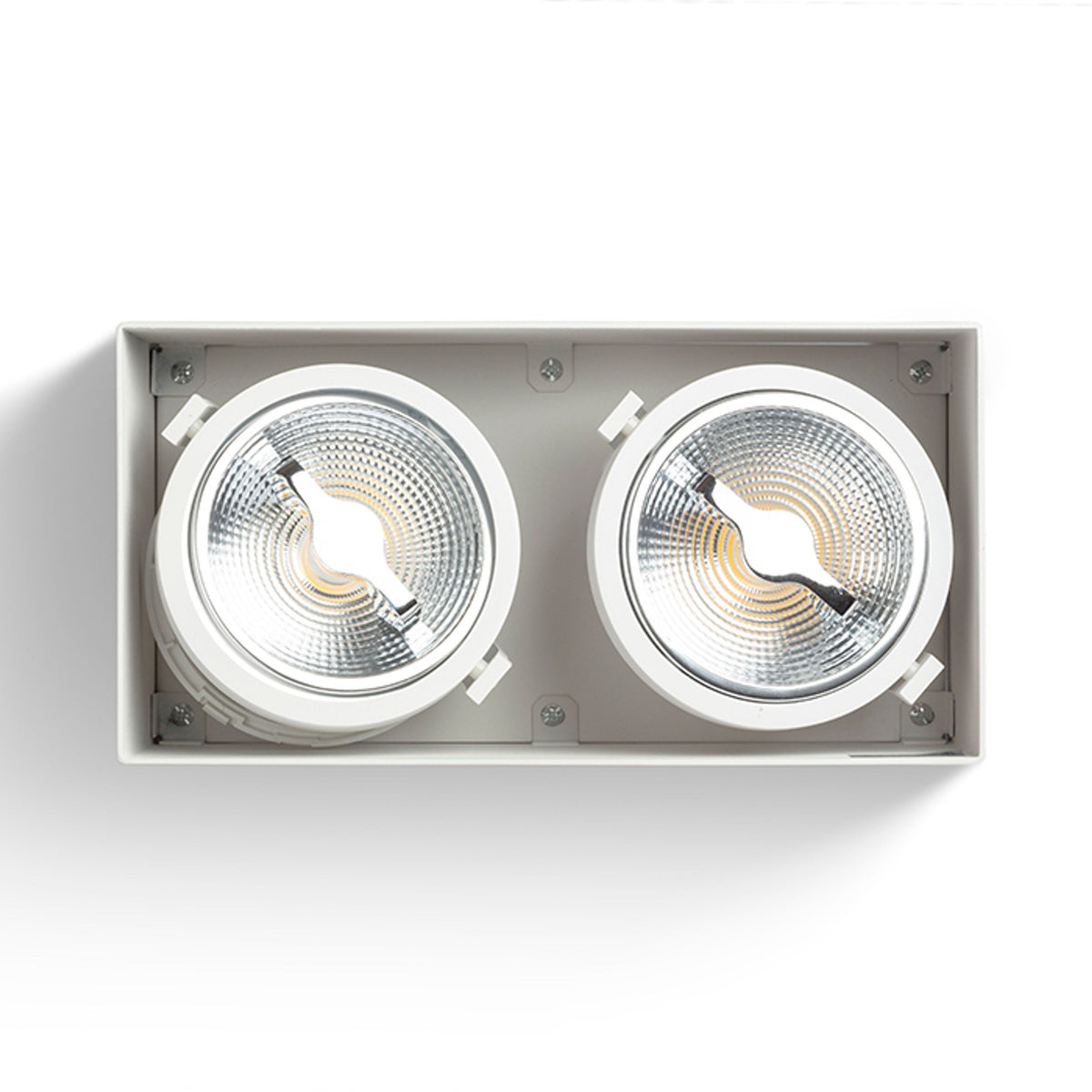 RENDL surface mounted lamp JAMES II DIMM ceiling matt white 230V LED 2x15W 24° 3000K R13362 7