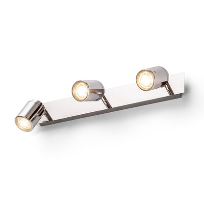 RENDL spotlight DUBLIN III surface mounted  chrome 230V GU10 3x9W IP44 R13379 3
