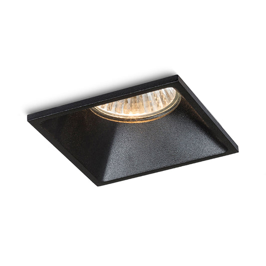 RENDL recessed light ZURI SQ recessed black 230V GU10 35W R13391 1
