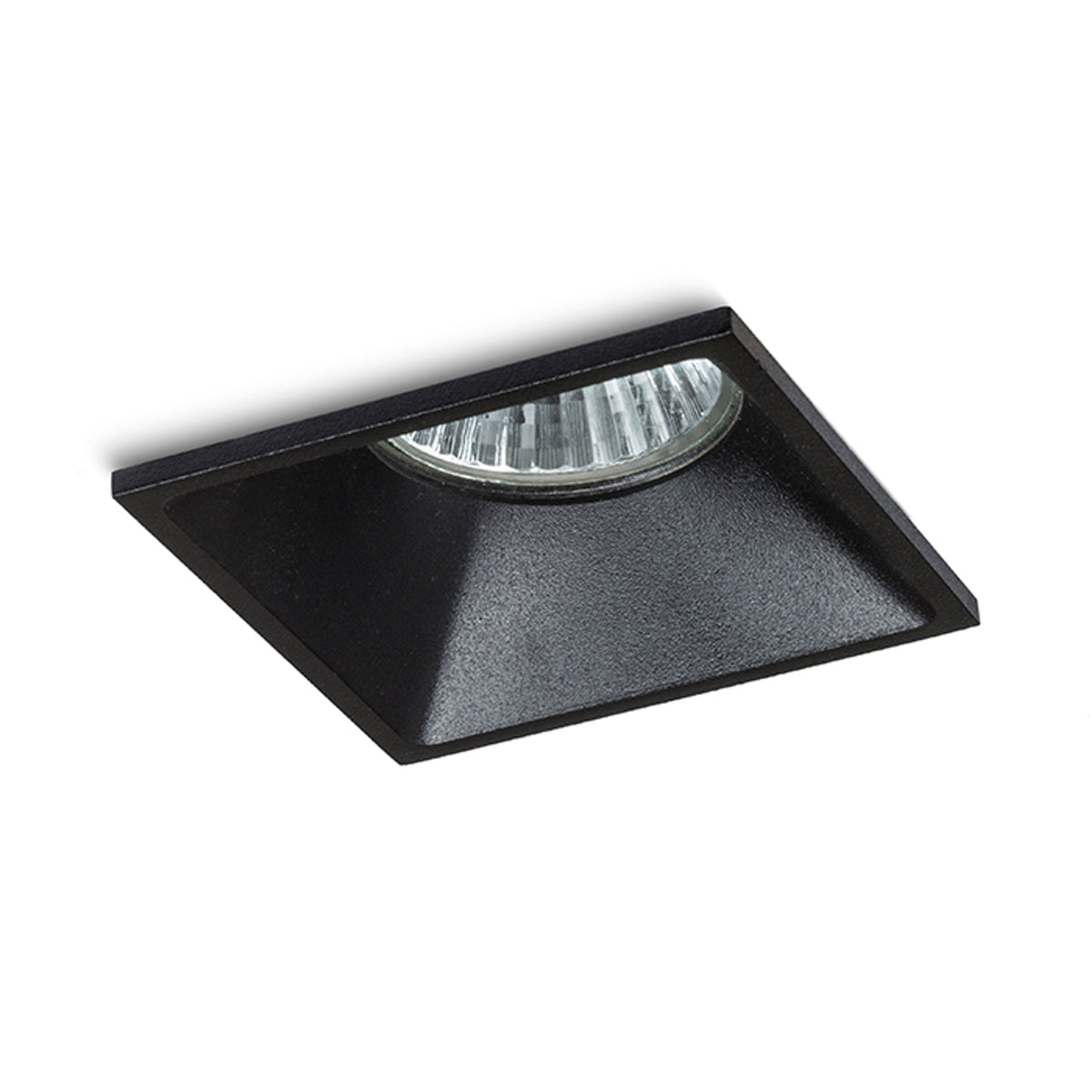 RENDL recessed light ZURI SQ recessed black 230V GU10 35W R13391 2
