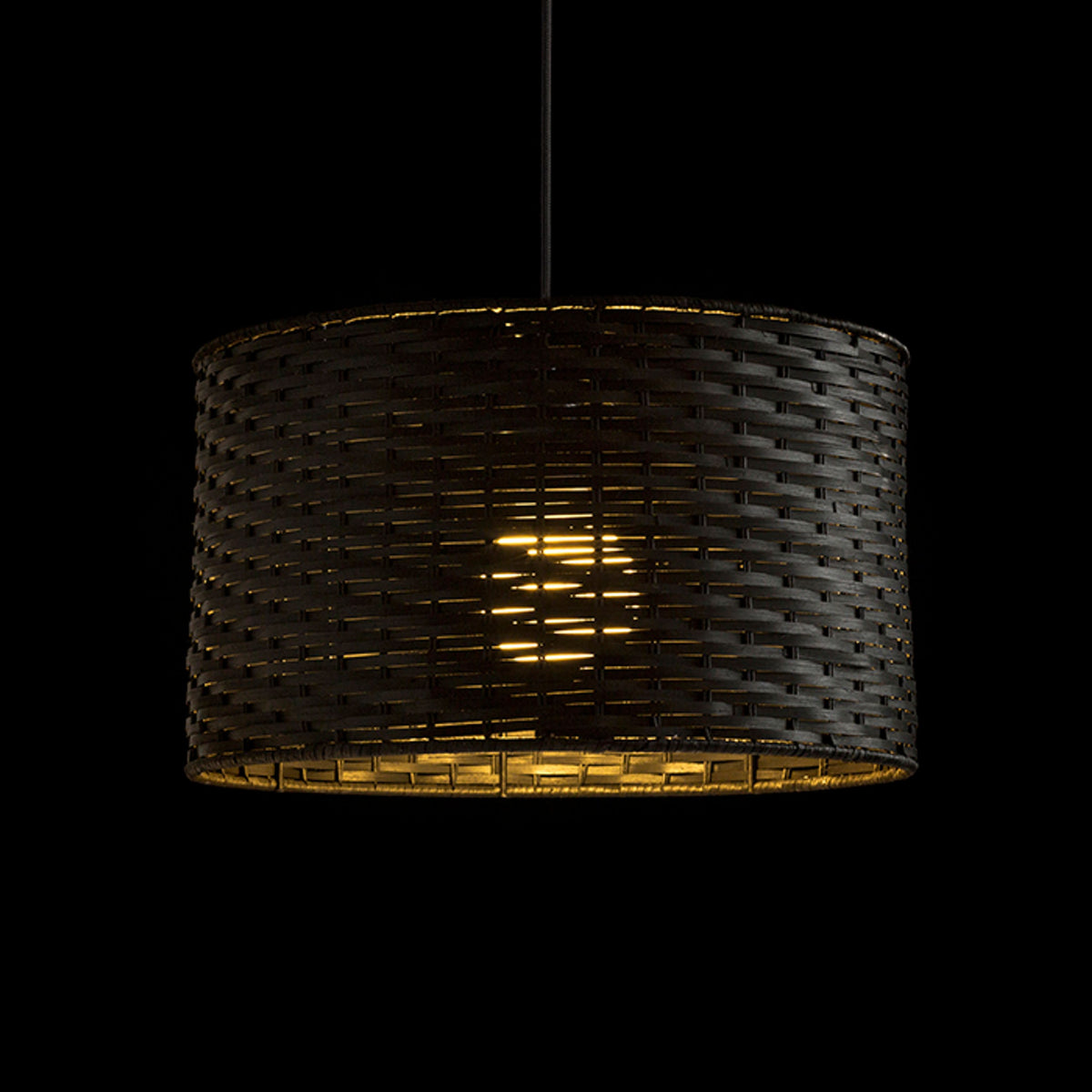 RENDL pendant lamp FIATLUX 41/24 pendant black bamboo 230V LED E27 15W R13398 7