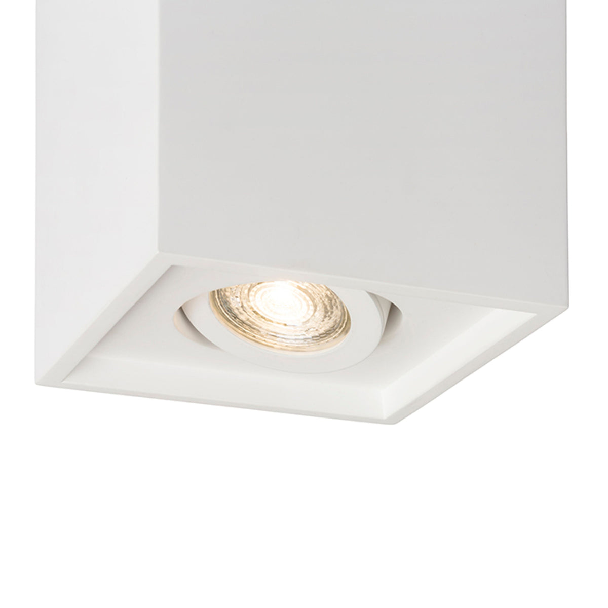 RENDL surface mounted lamp COLES SQ ceiling  plaster 230V LED GU10 15W R13438 4