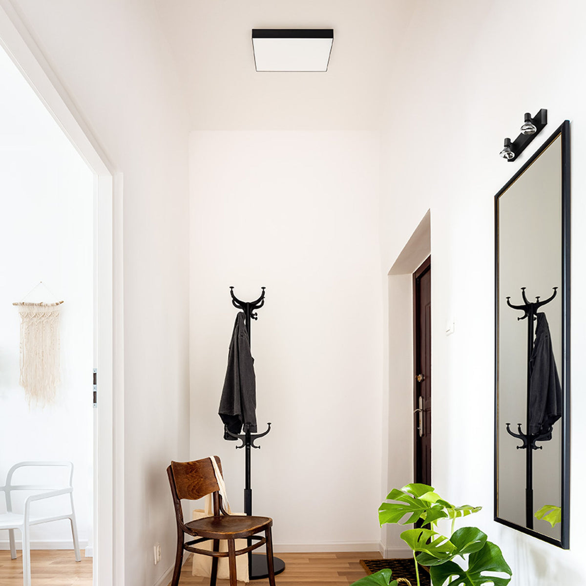 RENDL surface mounted lamp LARISA SQ 40 ceiling black  230V LED 50W  3000K R13490 3