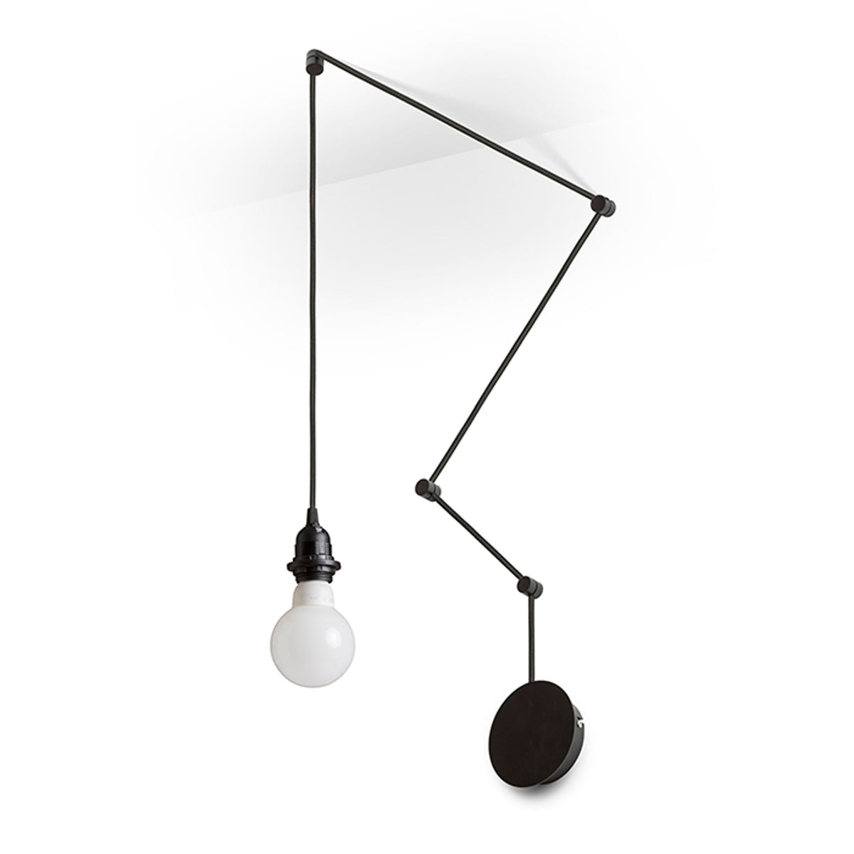 RENDL shades, shade bases, pendent sets SPIDER I pendant set black  230V LED E27 15W R13492 7