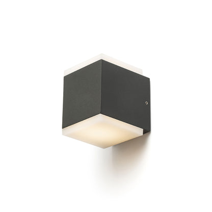 RENDL outdoor lamp TIRAS II wall anthracite grey frosted acrylic 230V LED 2x6W IP54 3000K R13569 3