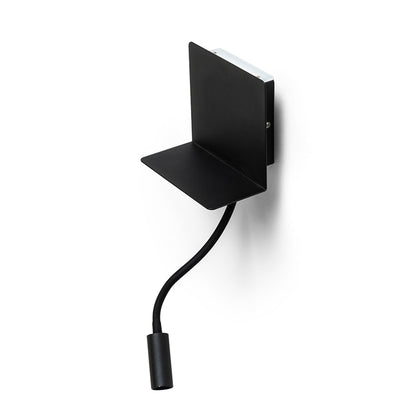 RENDL spotlight ROSTAM wall with USB black 230V LED 2x3W 3000K R13571 1