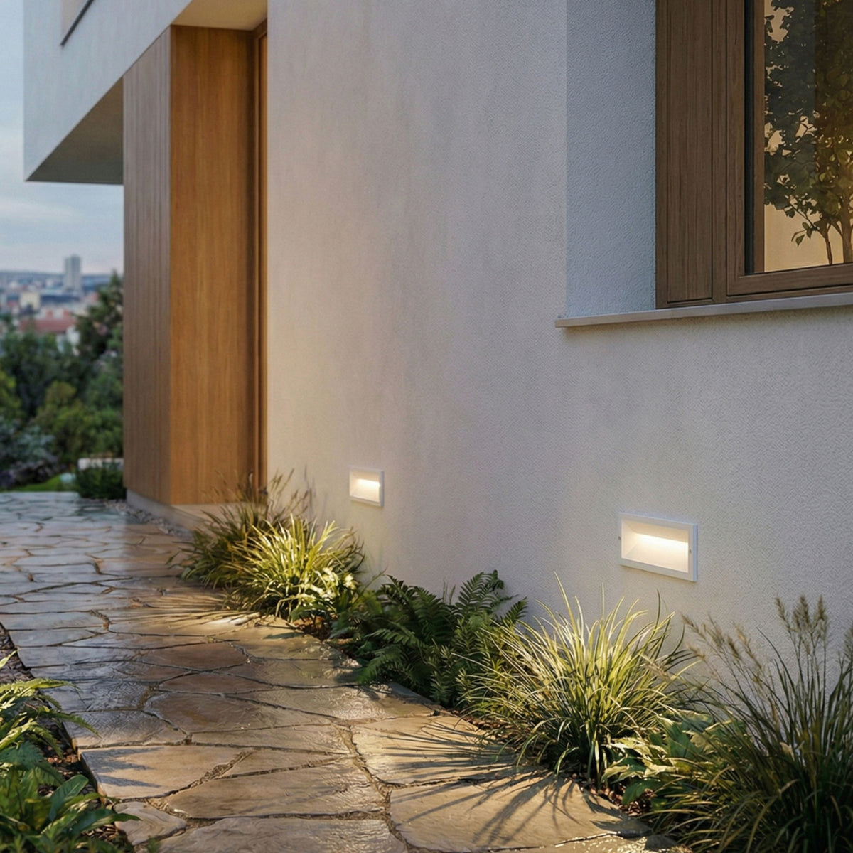 RENDL outdoor lamp RAGG recessed white  230V LED 12W IP65  3000K R13620 2