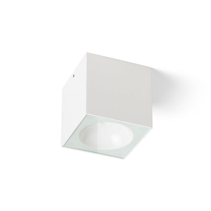 RENDL outdoor lamp SENZA SQ ceiling white clear glass 230V LED 6W IP65  3000K R13624 2