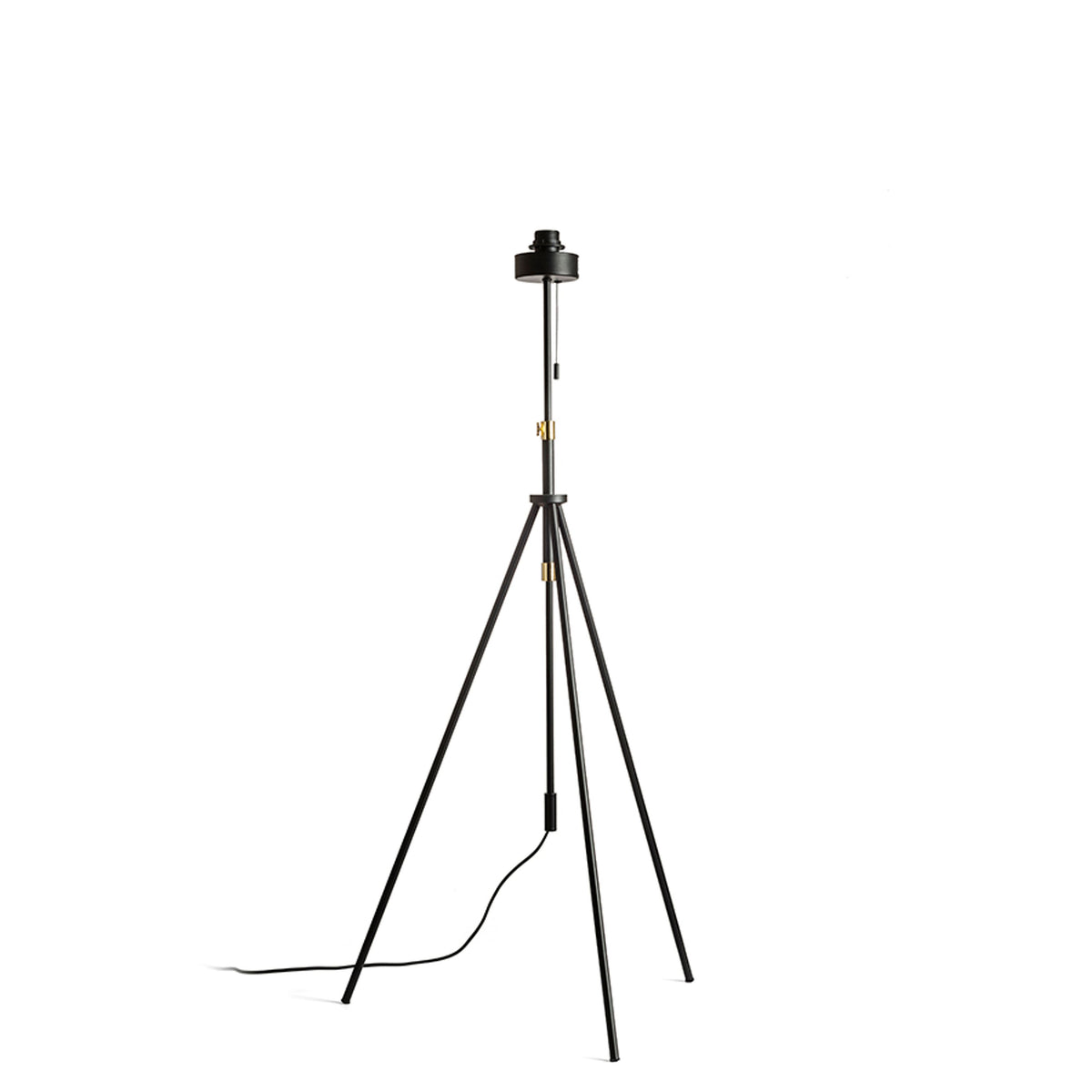 RENDL shades, shade bases, pendent sets LUTON floor base  black/brass 230V LED E27 15W R13640 4