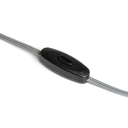 RENDL spotlight CHOUPETTE wall adjustable black grey textile/wood 230V LED E27 11W R13649 9