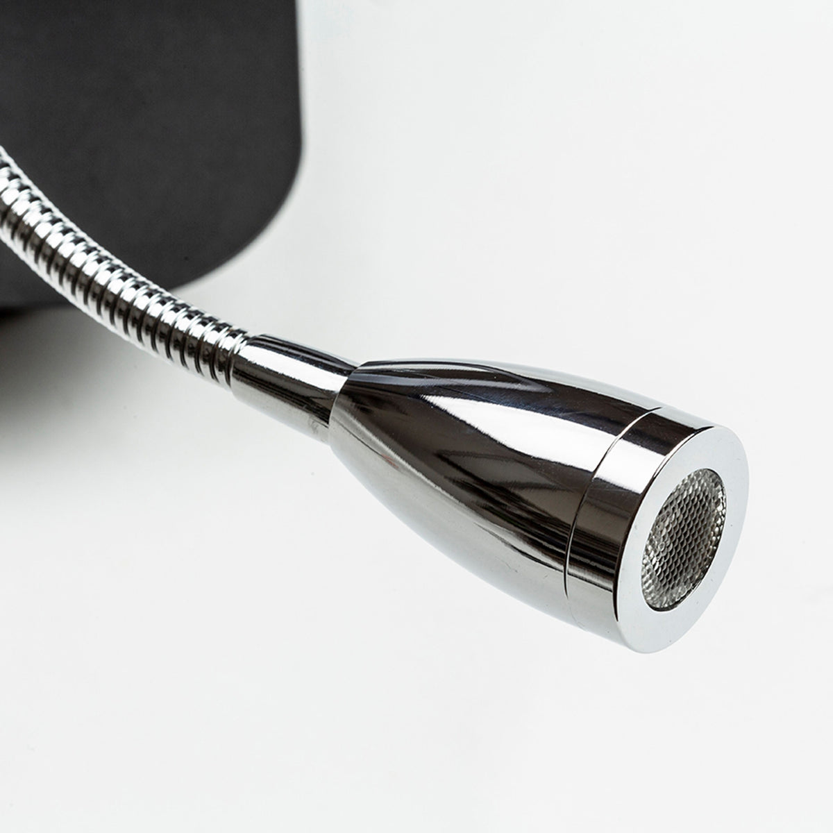 RENDL wall lamp PERTH wall with LED spotlight black/black chrome 230V LED E14 LED 7+3W 30°  3000K R13662 5