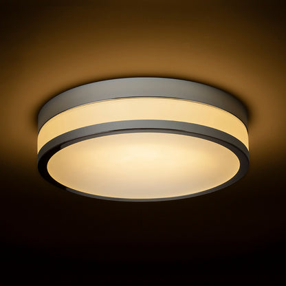 RENDL surface mounted lamp CIRA LED 35 ceiling  opal-colored glass/chrome 230V LED 24W IP44  3000K R13681 3