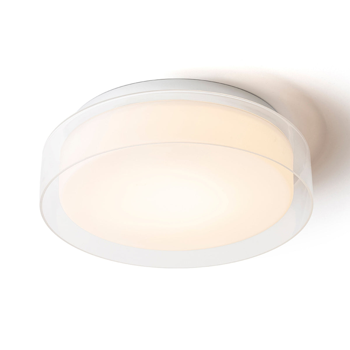 RENDL surface mounted lamp VENICE LED 30 ceiling  clear glass/opal-colored glass/chrome 230V LED 12W IP44  3000K R13685 3