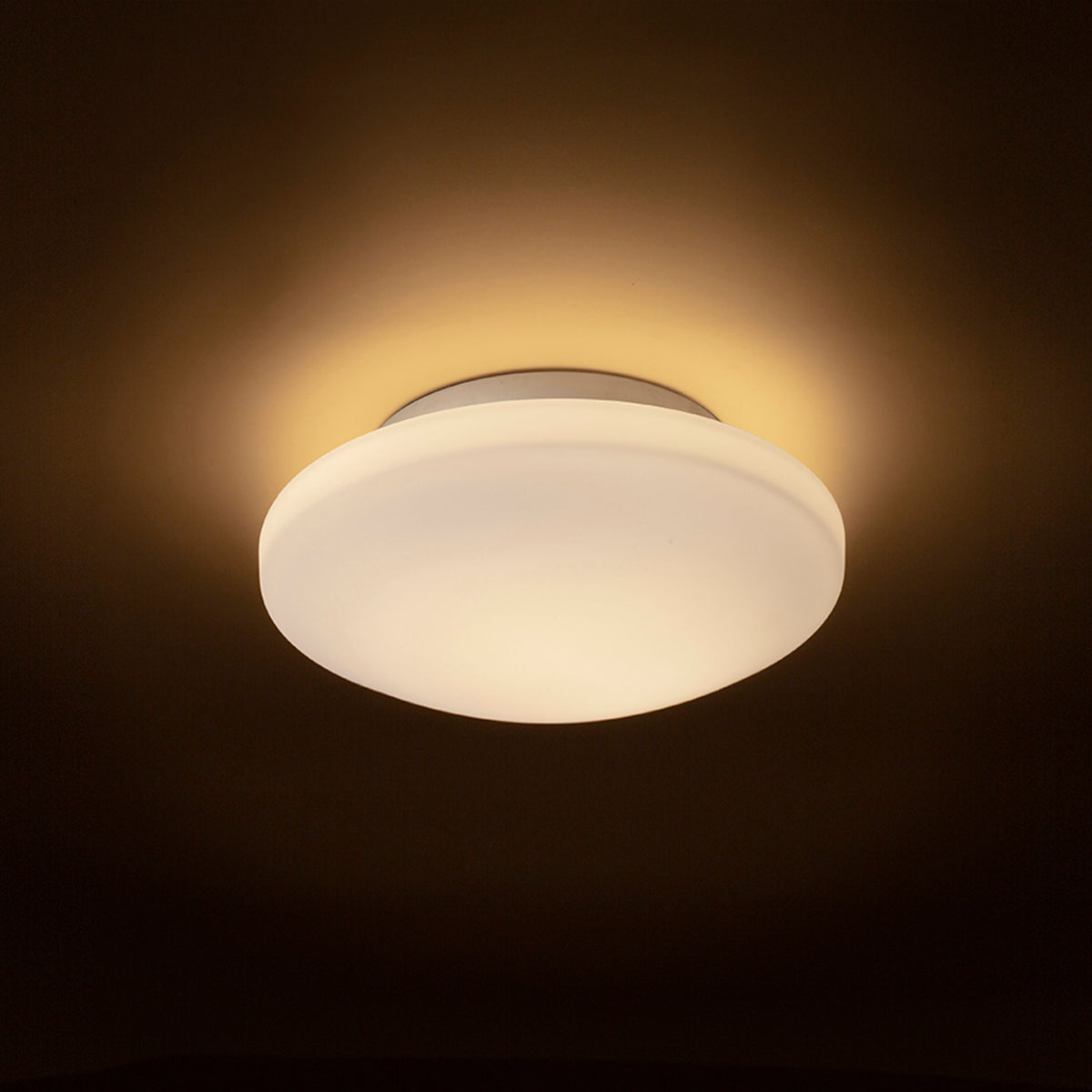 RENDL surface mounted lamp SARA LED 26 ceiling  opal-colored glass/chrome 230V LED 12W IP44  3000K R13687 2