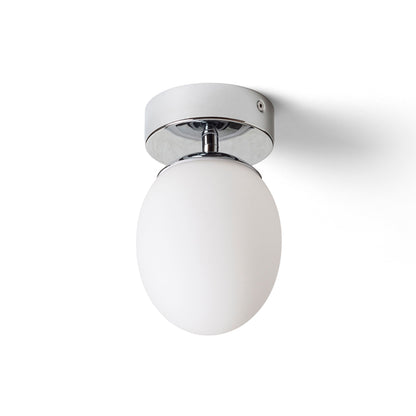 RENDL surface mounted lamp MERINGUE 11 ceiling  opal-colored glass/chrome 230V LED G9 9W IP44 R13689 1
