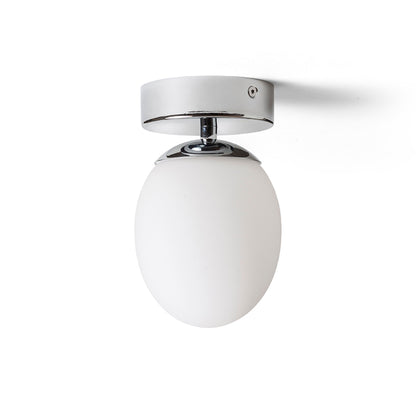 RENDL surface mounted lamp MERINGUE 11 ceiling  opal-colored glass/chrome 230V LED G9 9W IP44 R13689 3