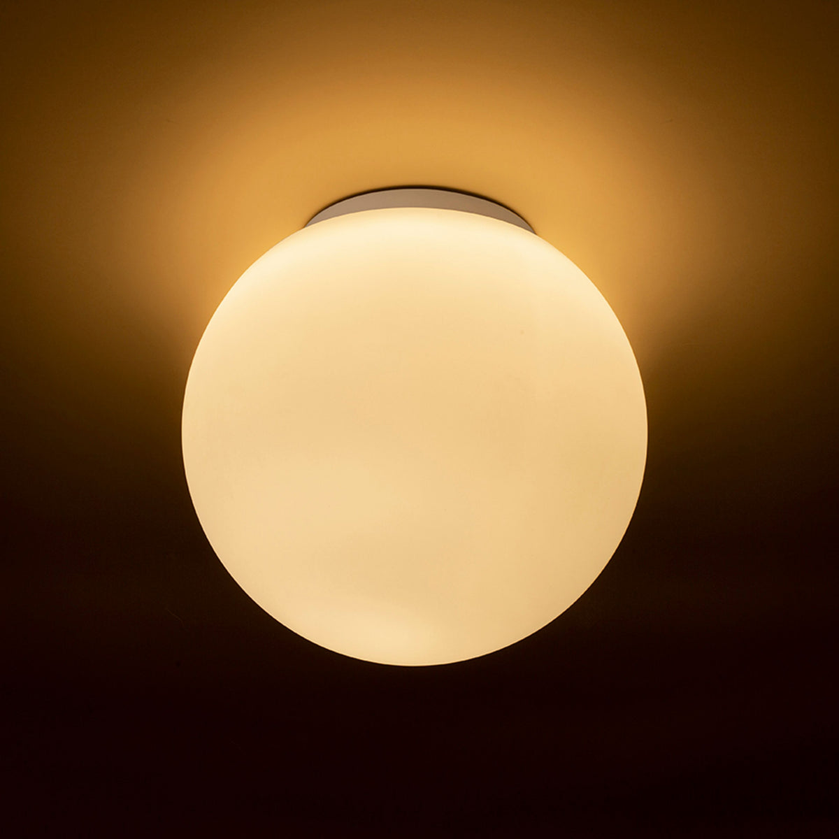 RENDL surface mounted lamp BOLLY 26 ceiling  opal-colored glass/chrome 230V LED E27 15W IP44 R13694 4