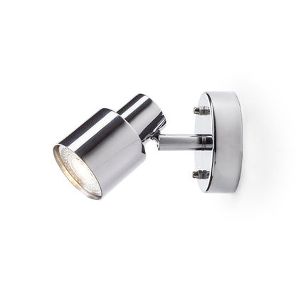 RENDL spotlight VALTO I wall  chrome 230V GU10 LED 5W IP44 R13696 1