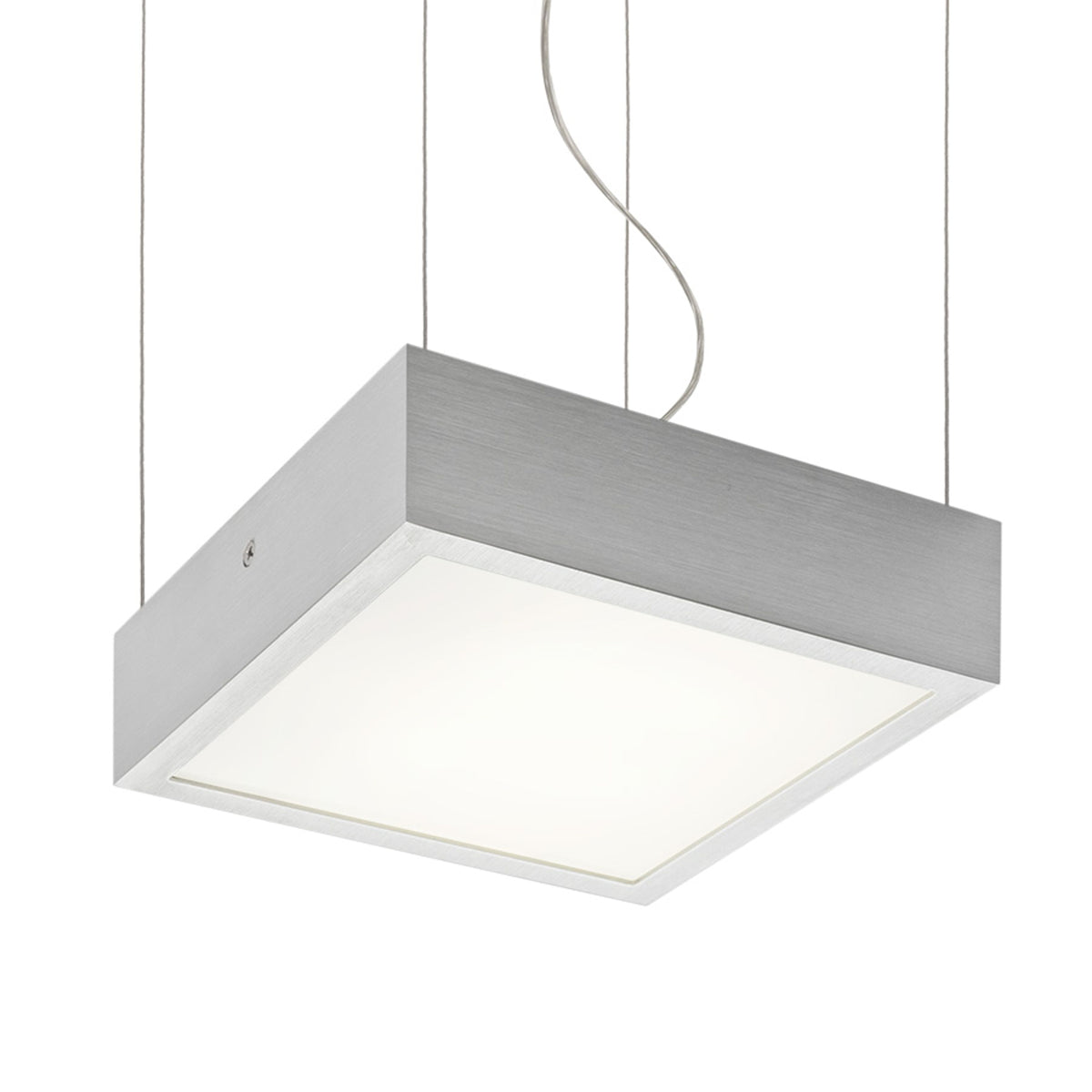 RENDL pendant lamp STRUCTURAL LED 20x20 pendant  brushed aluminum 230V LED 12W  3000K R13709 1