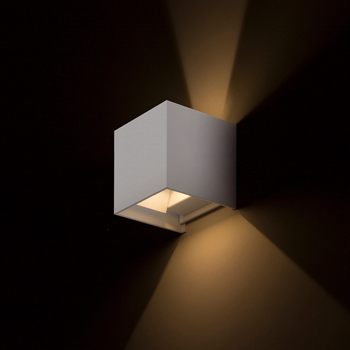 RENDL outdoor lamp TITO SQ DIMM wall white  230V LED 2x3W IP65  3000K R13738 4
