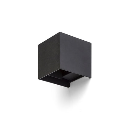 RENDL outdoor lamp TITO SQ DIMM wall black 230V LED 2x3W IP65 3000K R13739 1