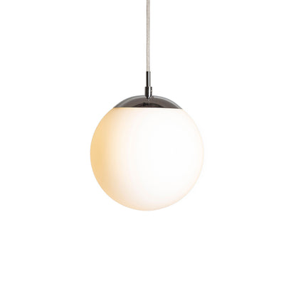 RENDL pendant lamp LUNA 20 pendant  opal-colored glass/chrome 230V LED E27 11W R13745 2