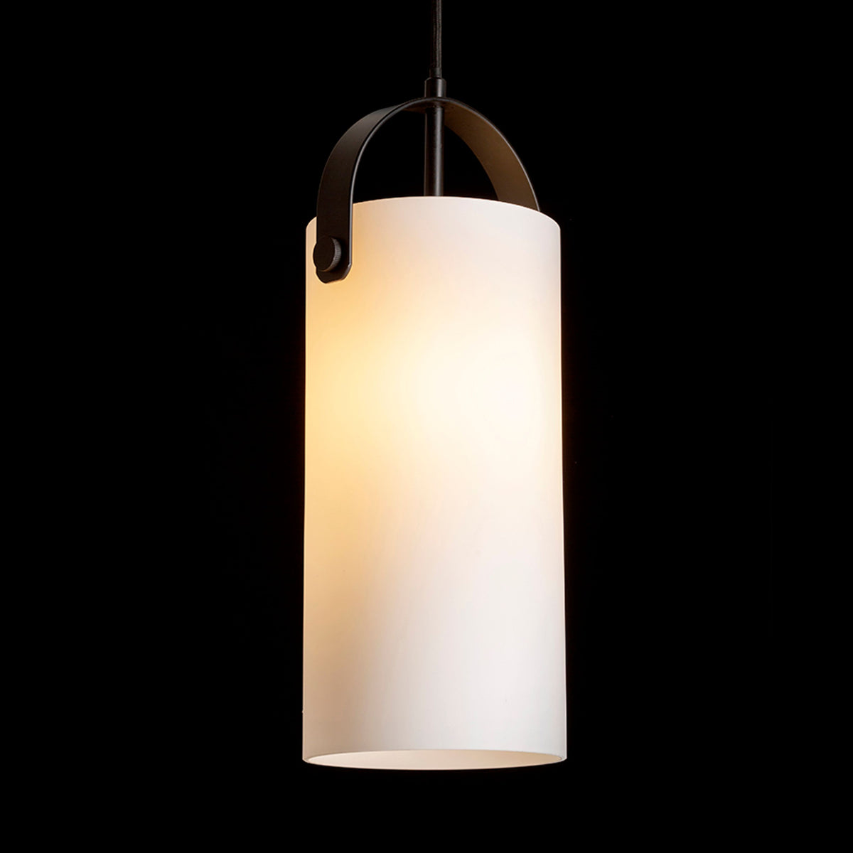 RENDL pendant lamp JULIETTA 31 pendant  opal-colored glass/black 230V LED E27 15W R13753 2